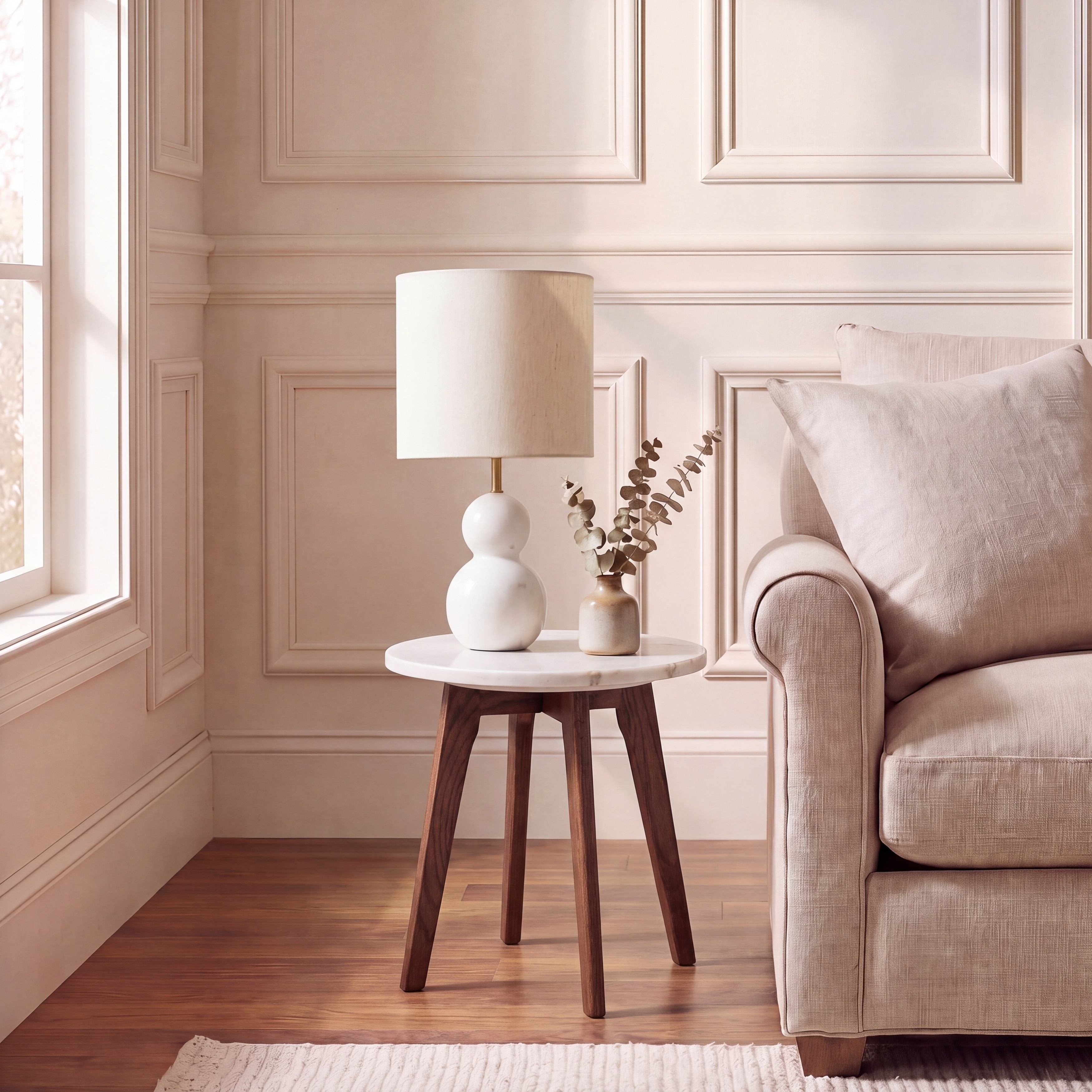 SAFAVIEH Emmer Modern Marble End Table - 16Wx16Dx16H