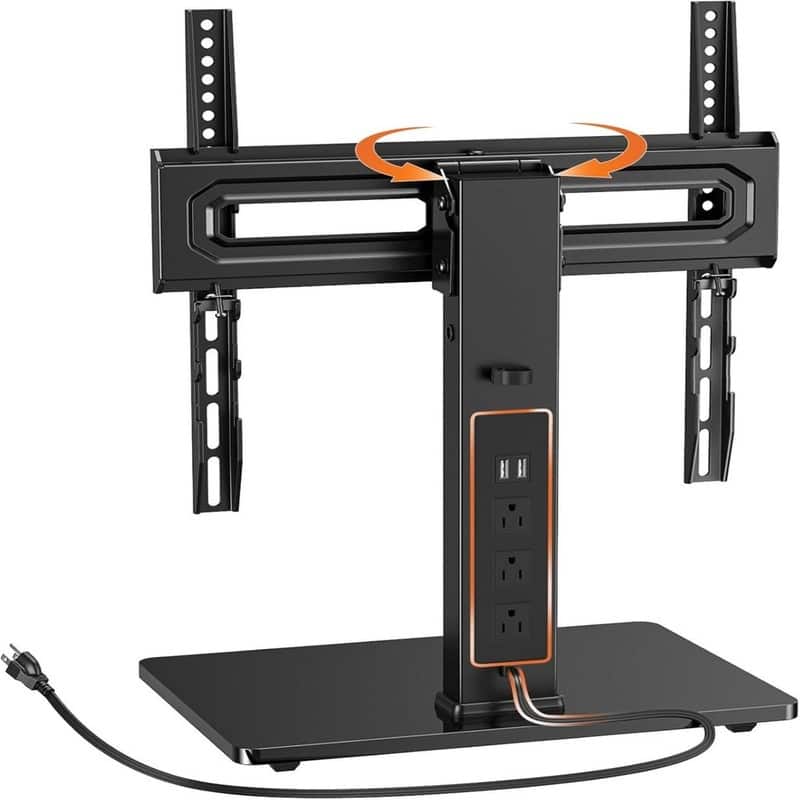 Universal Swivel TV Stand with Power Outlet