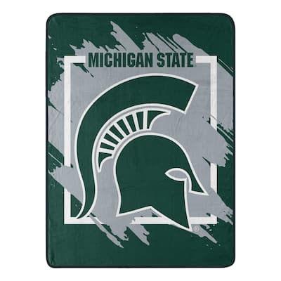 NCAA Michigan State Spartans Dimensional Micro Raschel Throw Blanket