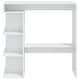 preview thumbnail 4 of 48, vidaXL Bar Table with Storage Rack 39.4"x19.7"x40" Engineered Wood - 39.4" x 19.7" x 40"