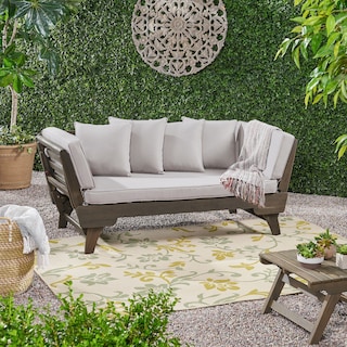 Ottavio Outdoor Daybed with Cushions by Christopher Knight Home