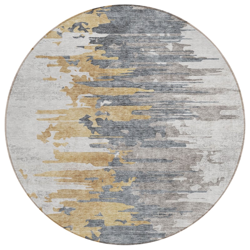 HomeRoots Abstract Transitional Rectangle Outdoor Rug