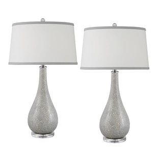 Vieste 31 in. Silver Mosaic Table Lamp - Bed Bath & Beyond - 38217116