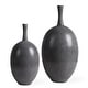 preview thumbnail 1 of 3, Uttermost 17711 Riordan 19-3/4" Tall Ceramic Vase - Set of 2 Black / White