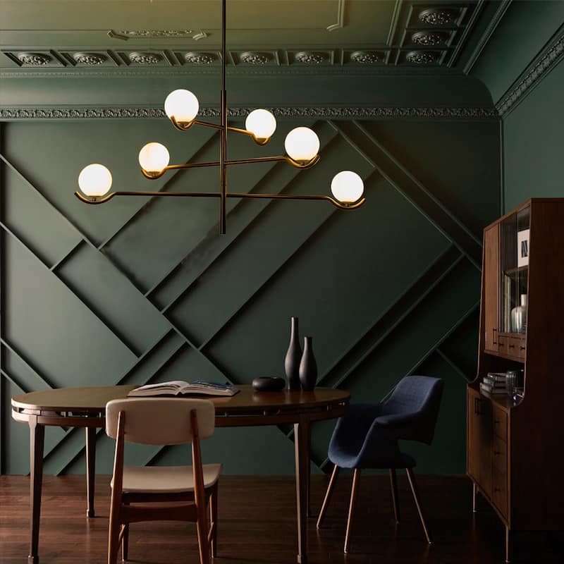 C Cattleya 4-Light /6-Light Mid-Century Chandelier Pendant Light