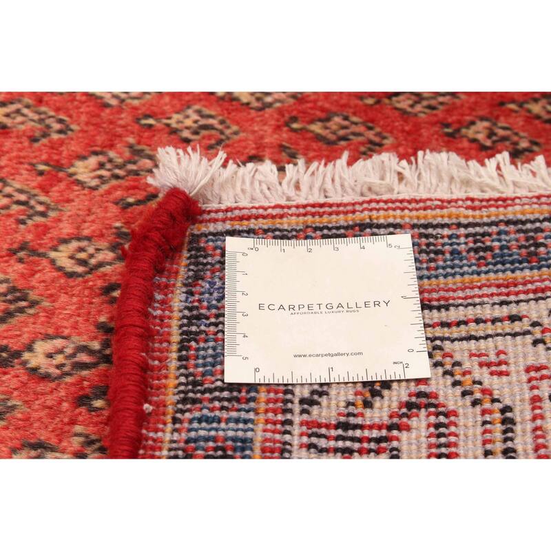 ECARPETGALLERY Hand-knotted Andelz Red Wool Rug - 4'2 x 6'9