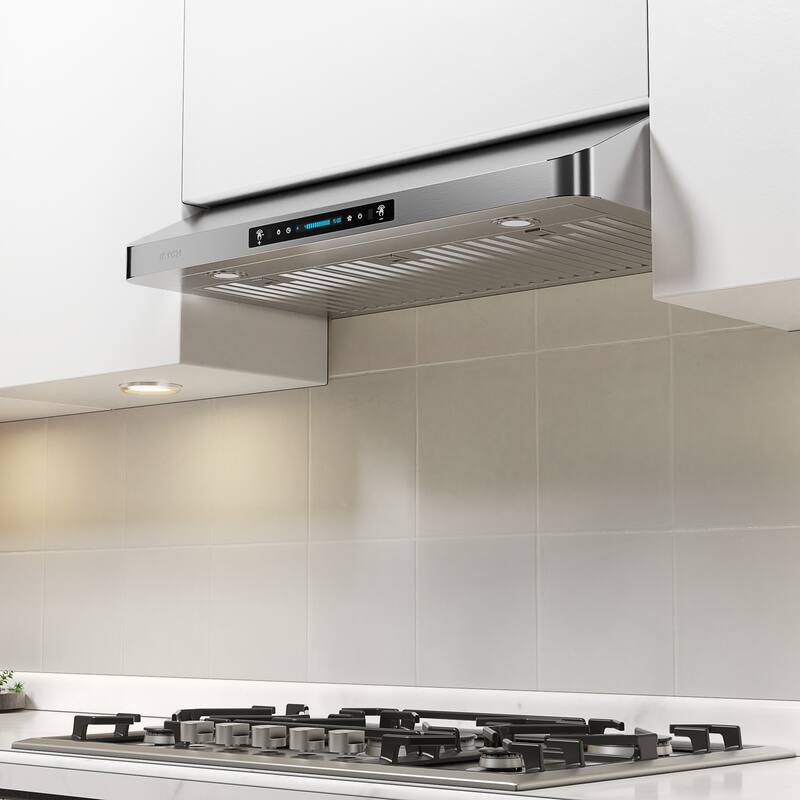 IKTCH 30/36/42 Inch Under Range Hood, 900CFM 4 Speed Touch