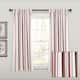 Lush Decor Farmhouse Stripe Yarn Dyed Cotton Window Curtain Panel Pair
