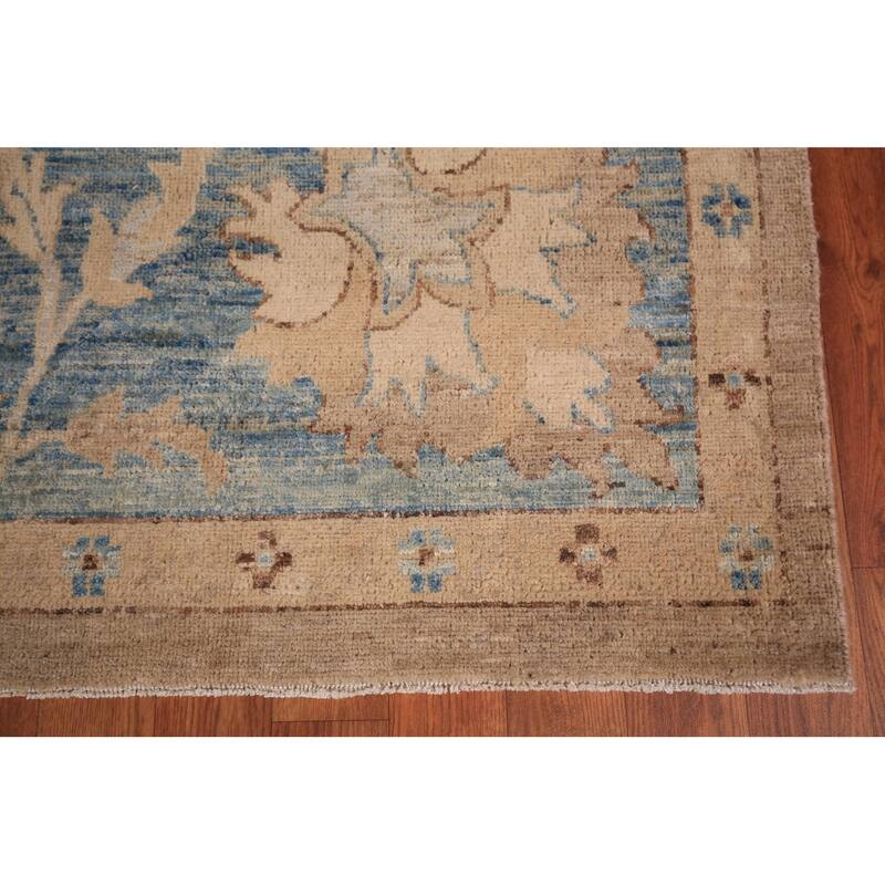 Oushak Turkish Area Rug Handmade Vegetable Dye Wool Carpet - 8'0" x 11'2"