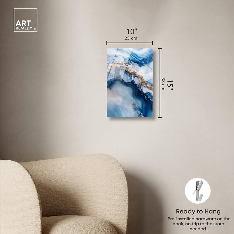 Molten Topaz II Acrylic by Art Remedy, Ready to Hang