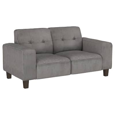 Deerhurst Upholstered Track Arm Tufted Loveseat