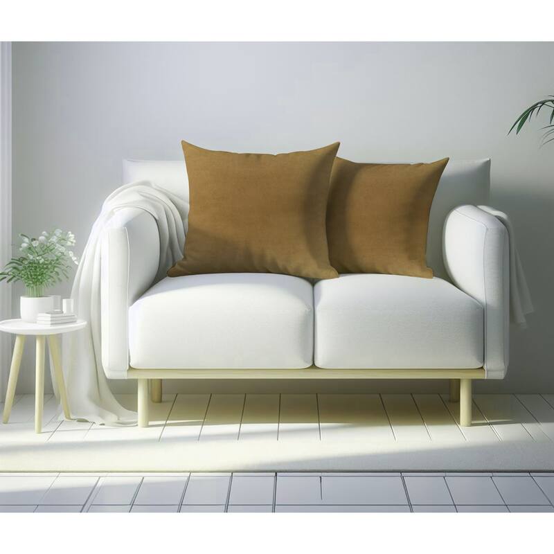 A1HC Pack of 2 Velvet Throw Pillow Insert, Hypoallergenic Down Alternative Fill