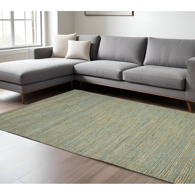 HomeRoots Striped Lodge Rectangle Area Rug - 120.00 in. x 96.00 in.  x 0.20 in.