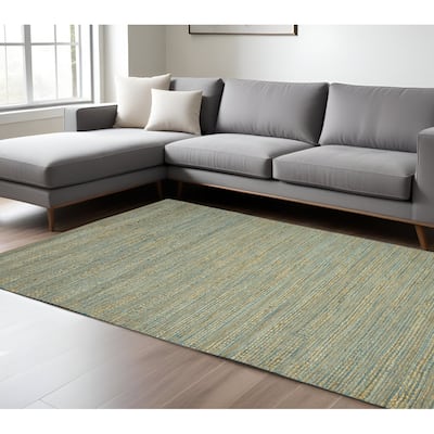 HomeRoots Striped Lodge Rectangle Area Rug