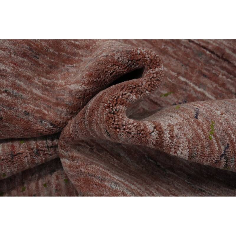 Hand Knotted Oriental 100% Wool Carpet Tribal Animal Pictorial Oranges & Rust Gabbeh Area Rug - 11' 3'' X 8' 9''