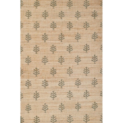Erin Gates by Momeni Orchard Verdure Natural Hand Woven Wool and Jute Area Rug