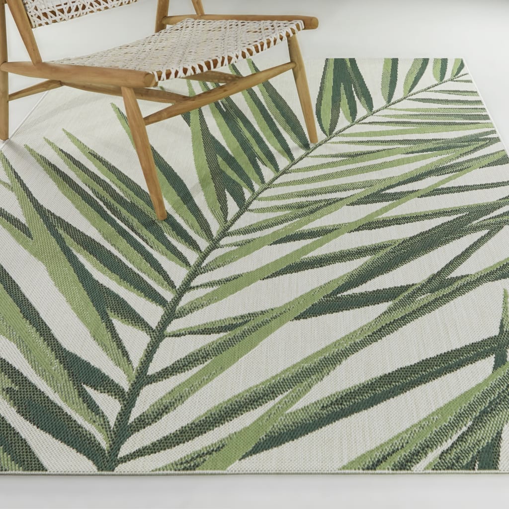 Emi Palm Leaves Indoor/Outdoor Area Rug