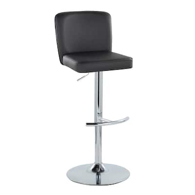 Porch & Den Holden Adjustable Bar Stool with Rounded T Footrest (Set of 2)