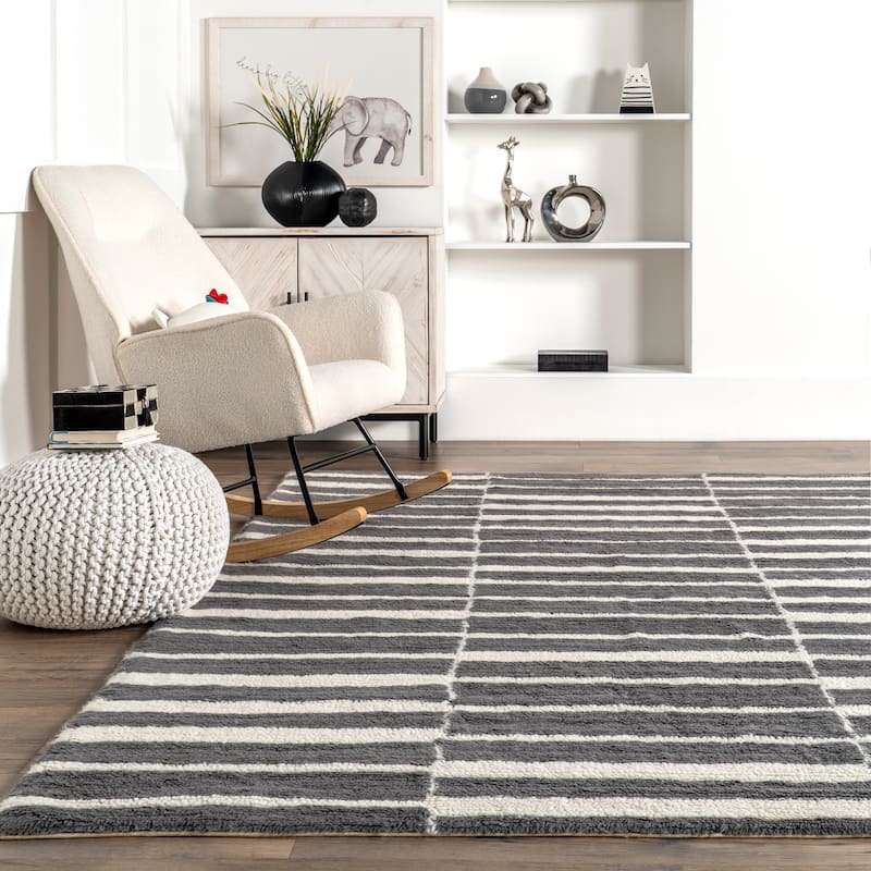 Vlad Machine Washable Wool Area Rug