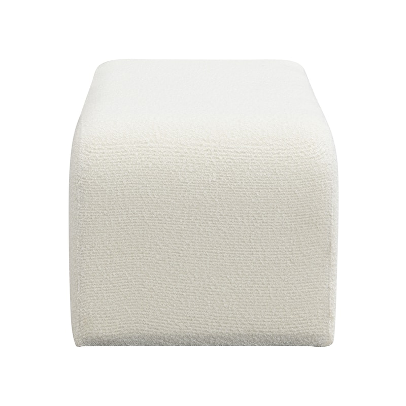 Christopher Knight Home - Zephyrine Boucle Storage Ottoman with Paulownia Drawer and Padded Versatility