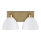 preview thumbnail 8 of 6, Ross 2-Light Vanity - 16.5"W x 8"H x 8.5"E