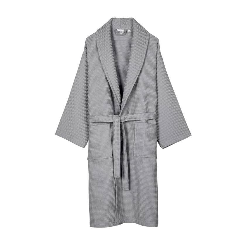 Salbakos Home1961 Lightweight Cotton Waffle Robe – Unisex Spa Bathrobe