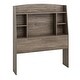 preview thumbnail 10 of 17, Bella Twin Bookcase Headboard, Espresso