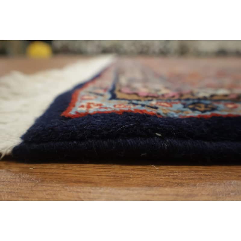 Hand Knotted Oriental 100% Wool Carpet Traditional All-Over Beige & Ivories Tabriz Area Rug - 6' 9'' X 6' 9''