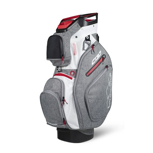 Sun Mountain 2018 C 130 Cart Bag Charcoal White Red Sun Mountain 2018 C 130 Cart Bag Charcoal White Red