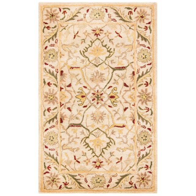 SAFAVIEH Handmade Antiquity Izora Traditional Oriental Wool Rug - 3' x 5' - Ivory