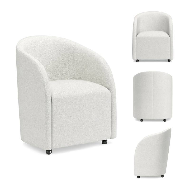 Signature Design by Ashley Korestone White Home Office Desk Chair - 25"W x 23"D x 22"H
