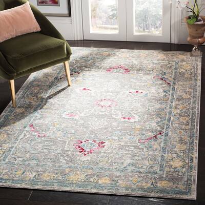 SAFAVIEH Mystique Zymbyle Oriental Polyester Medallion Rug