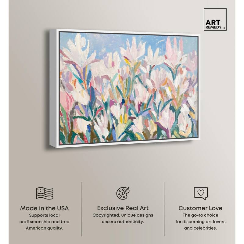 Morning Mist Bloom II Canvas by Art Remedy