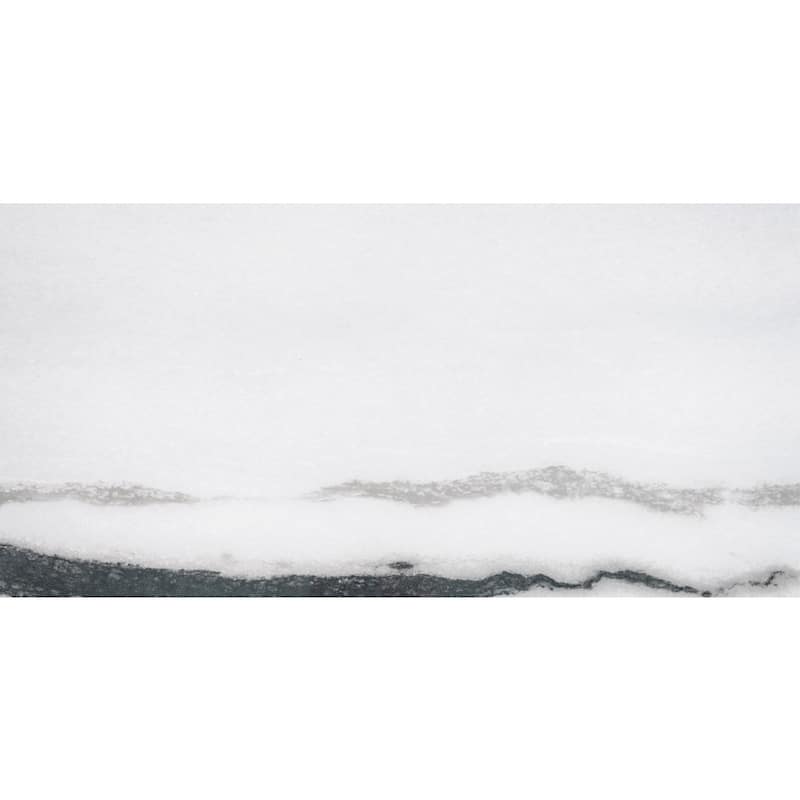 Penthouse 12x24 Polished Porcelain Tile - Floor, Wall - Large Format - 4 x 4 Sample - White Fantasy