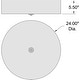 preview thumbnail 6 of 16, Access Lighting Mid Town LED Flush Mount - 24"