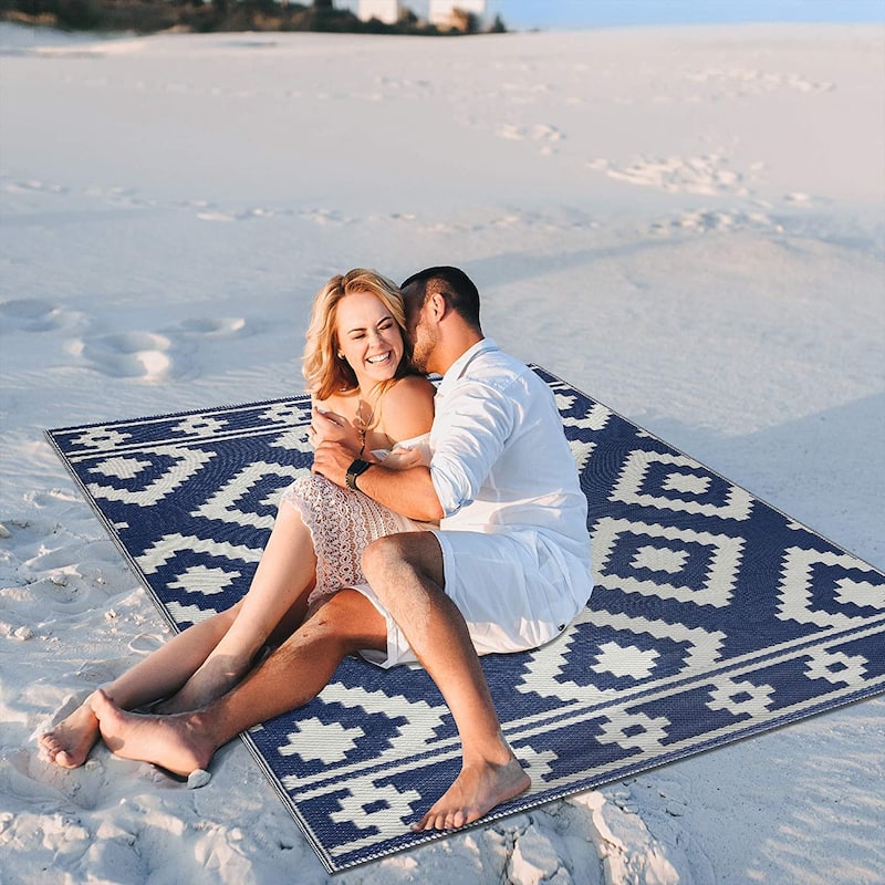 Milan Lightweight Reversible Recycled Plastic Outdoor Floor Mat/Rug