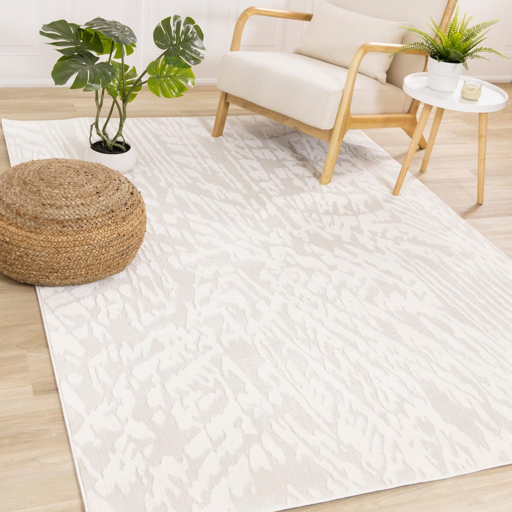 Hudson Collection - Grey/Light Cream Soft Area Rug