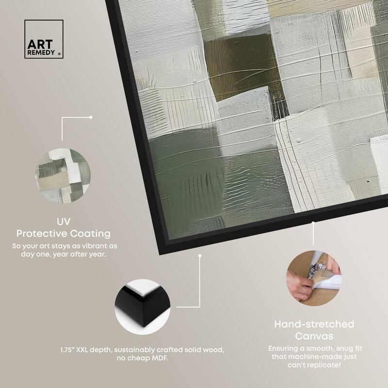 Pale Jade Green I Canvas by Art Remedy