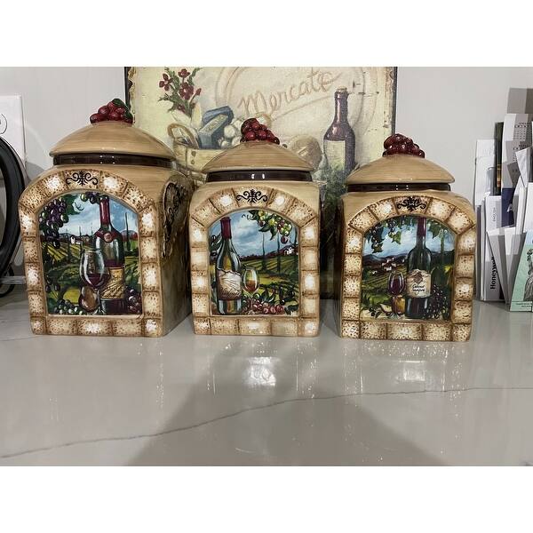 Tuscan kitchen canisters sets