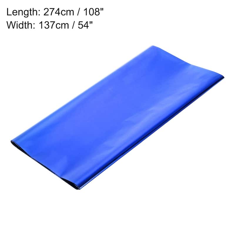 3 Pack Disposable Plastic Tablecloths 54x108" Shiny Table Covers