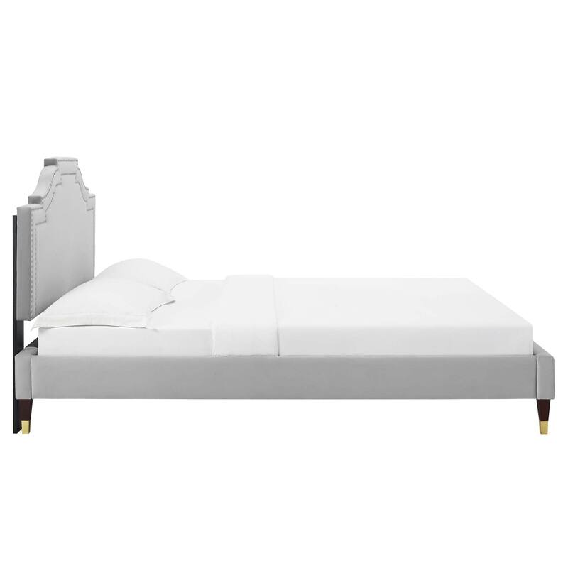 Adelaide Performance Velvet King Platform Bed