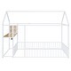 preview thumbnail 24 of 32, Metal Full Size Bed House Bed with Desk,Smart Storage and USB Ports,Kids Bed Design
