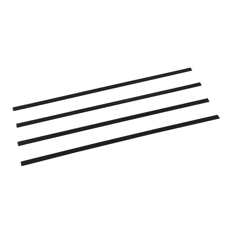 Black HDPE Double Wall Fence Privacy Slats, 68.5 inch for 10 ft. Chain Link Fence - 68.5” L x 1.09" W x 0.3" H