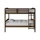 preview thumbnail 28 of 43, CraftPorch Contemporary Twin Over Twin Bunk Bed Brown