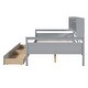 preview thumbnail 10 of 34, Full Daybed with Drawers & Shelf - Elegant Multi-Functional Style