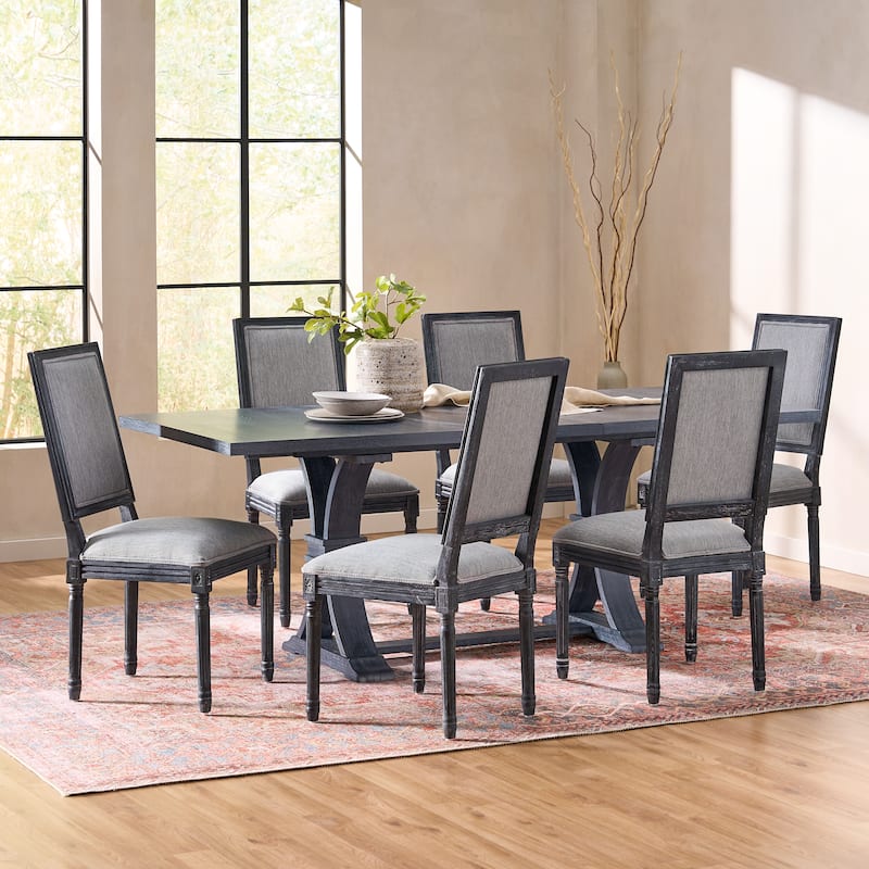 Regina Wood Dining Set by Christopher Knight Home - Gray