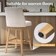 preview thumbnail 21 of 52, Pellebant 30.6'' H Solid Wood Swivel Bar Stool with Back