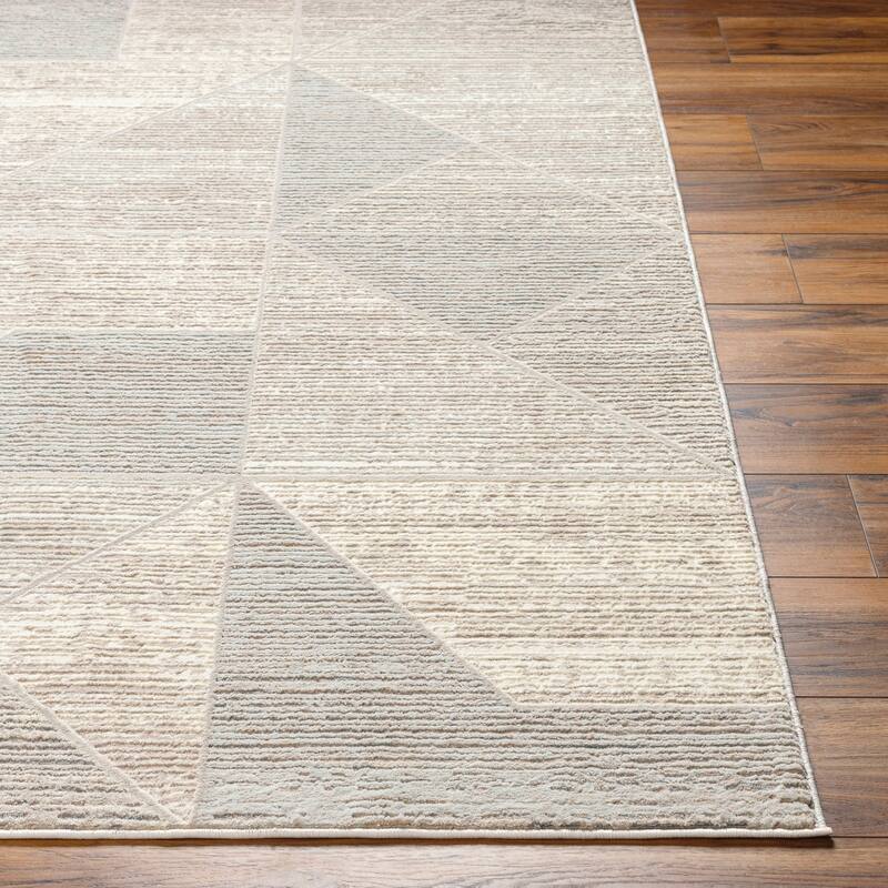 Livabliss Alder Machine Washable Geometric Area Rug
