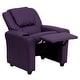 preview thumbnail 41 of 189, Contemporary Kids Recliner with Cup Holder and Headrest - 24"W x 21.5" - 36.5"D x 27"H