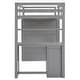 preview thumbnail 18 of 54, Twin/ Full Size Loft Bed Frame with 3 Drawers, Desk and Wardrobe, Solid Wood Versatility Storage Bed Frame for Kids, Teens
